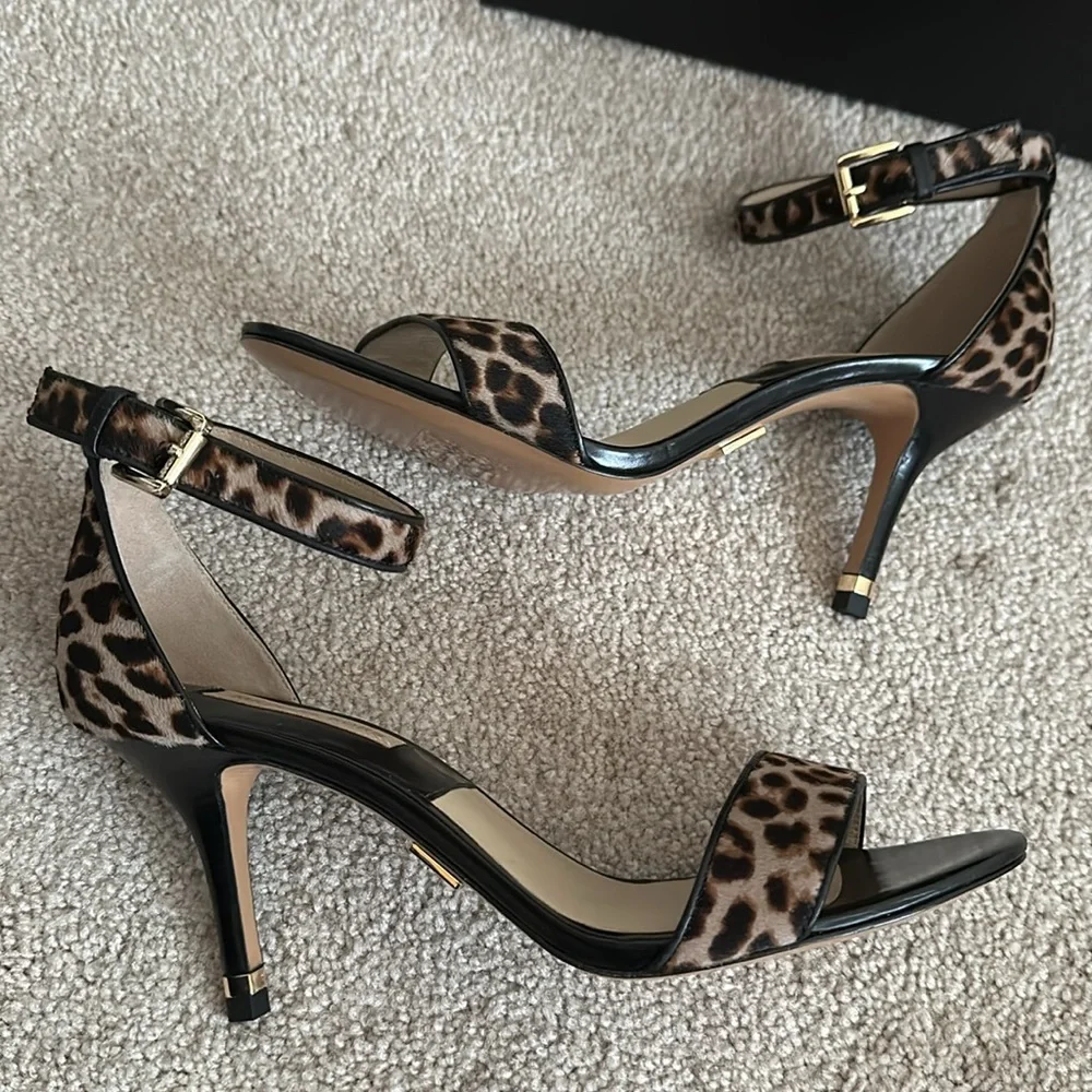 Michael Kors Leopard Sandals - Picture 2 of 15